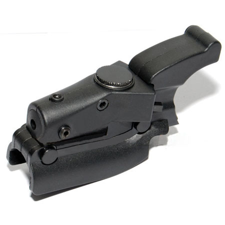 Red laser device for M92 pistol with lateral grooves